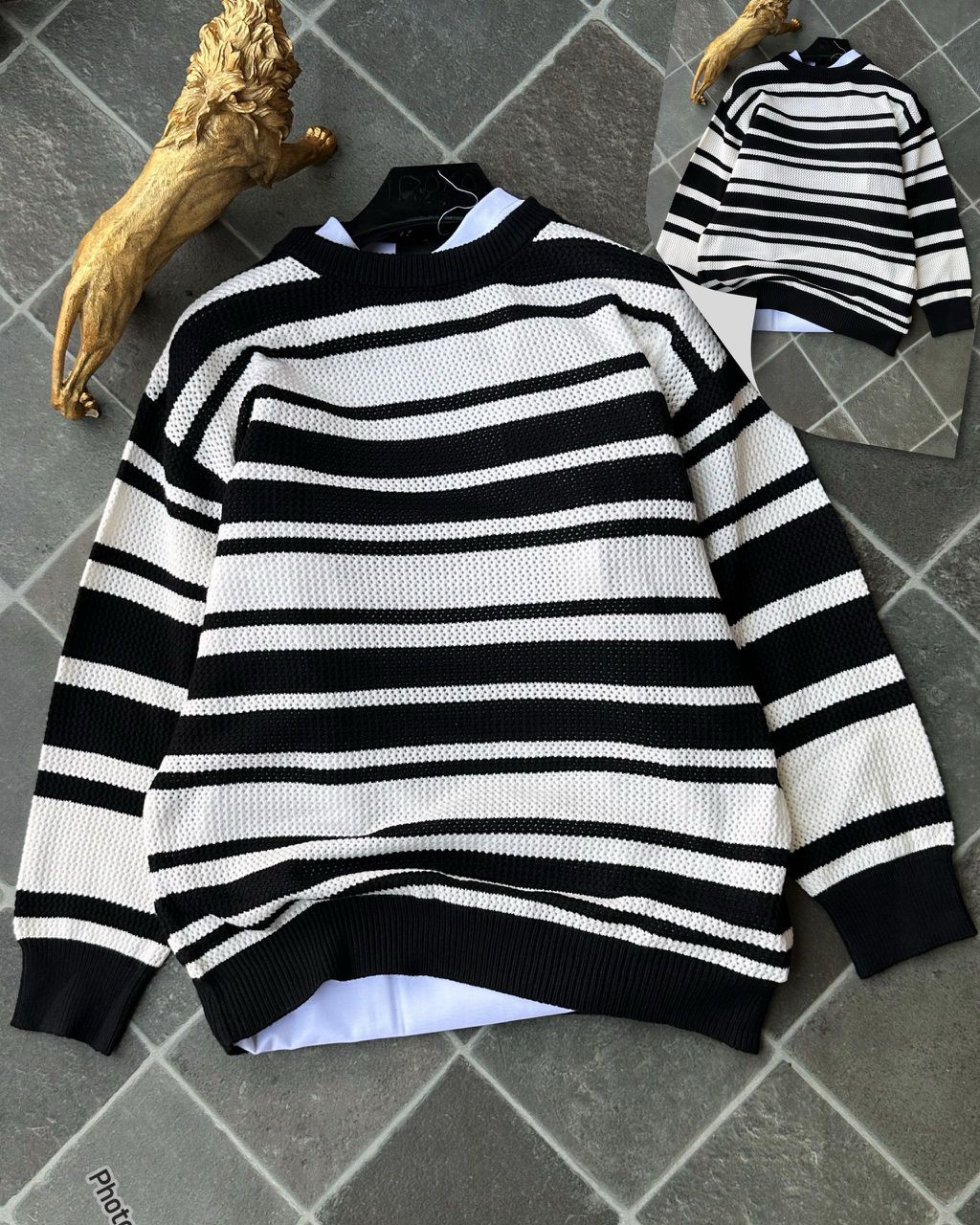 Pattern Sweater T-Shirt - Image 4
