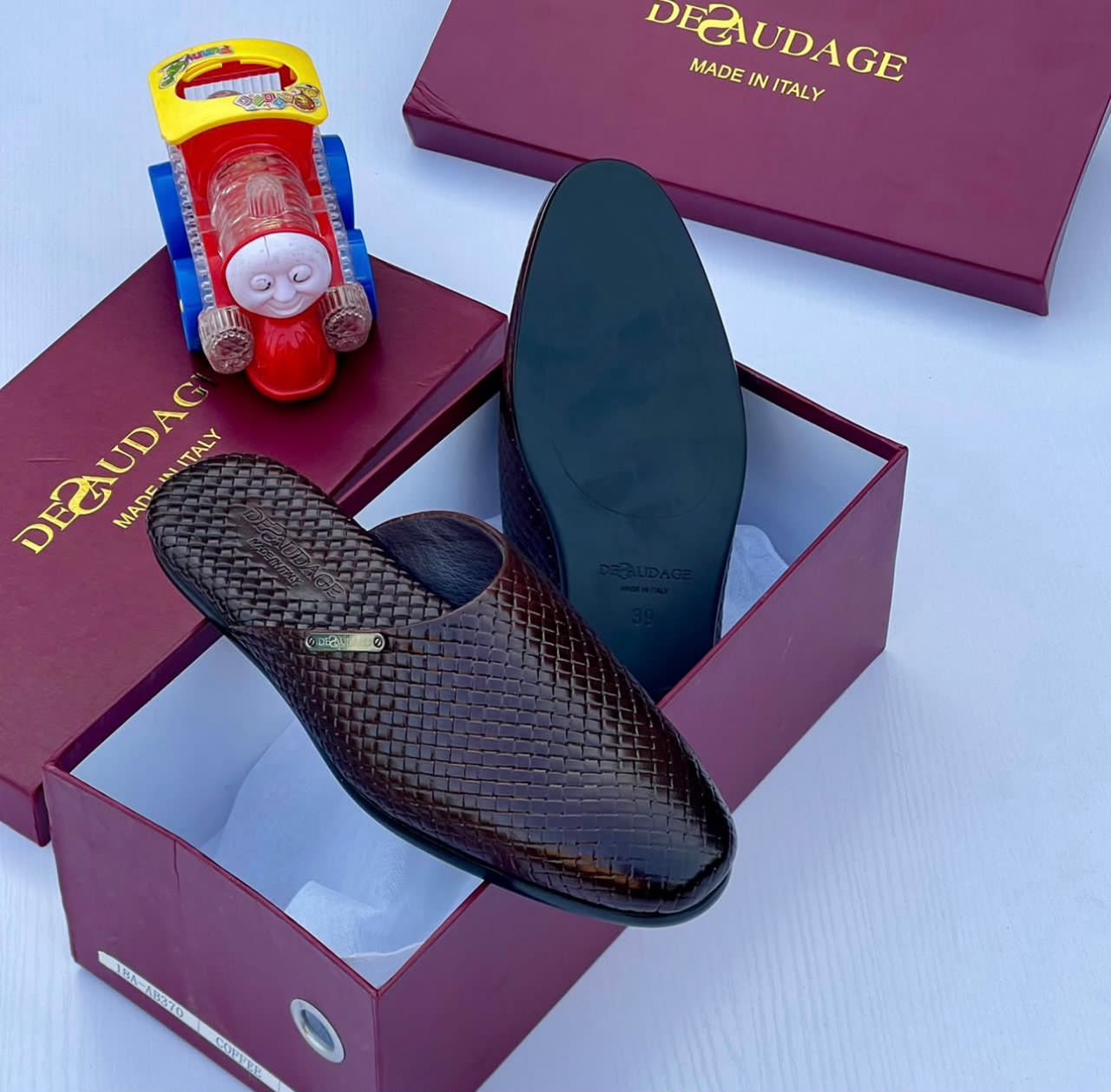 Black Croc-Effect half Shoe - Image 4