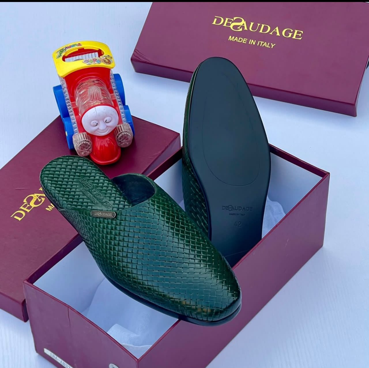 Black Croc-Effect half Shoe - Image 3
