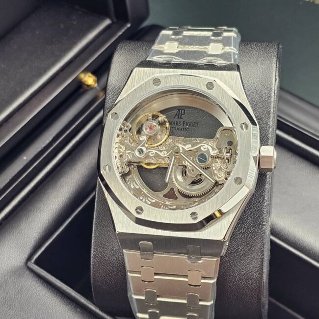 Silver Audemars Piguet Royal Oak Skeleton
