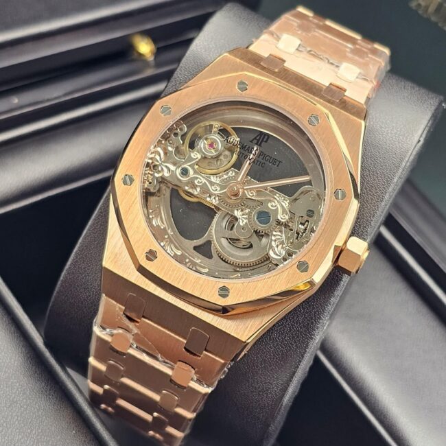 Audemars Piguet Royal Oak Skeleton watch rose gold