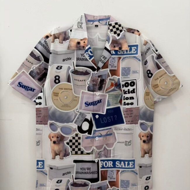 Vintage Short-Sleeve Button-Down Resort Shirt